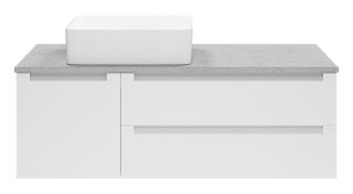 Подвесная тумба под раковину Brevita Cargo CAR-01120-011П2Я 120см белый